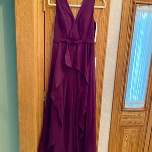 JJ’s House Purple Chiffon Bridesmaid Dress